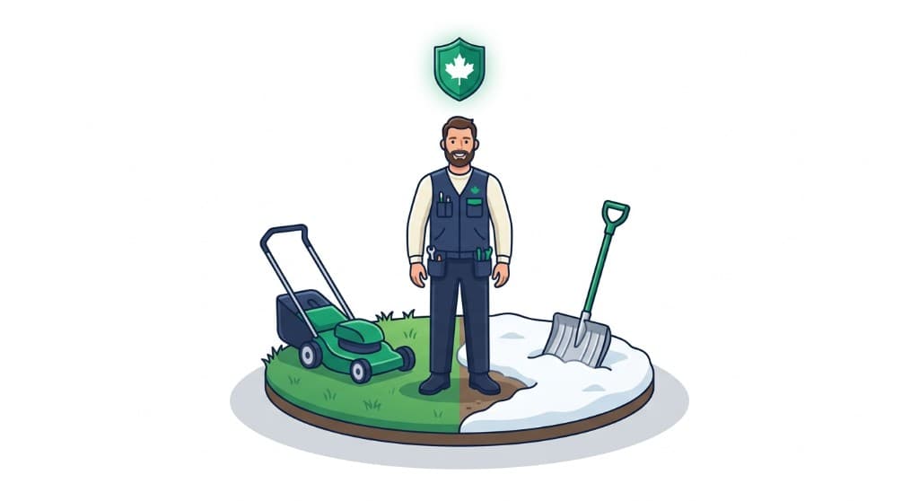 Landscaping & Snow Removal Contractors illustration